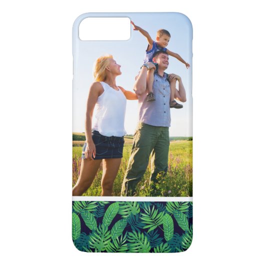 Aangepaste foto Tropical Leaves Pattern Case-Mate iPhone Case (Achterkant)