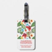 Aangepaste foto Tropische Hummingbird Bagagelabel (Achterkant verticaal)