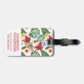 Aangepaste foto Tropische Hummingbird Bagagelabel (Achterkant horizontaal)