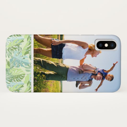 Aangepaste foto Tropische palmbladeren Case-Mate iPhone Case (Achterkant (horizontaal))