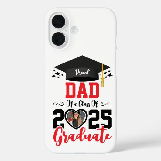Aangepaste Foto Trots Afstuderen Familie 2025 Gift Case-Mate iPhone Case (Achterkant)