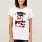 Aangepaste Foto Trots Afstuderen Familie 2025 Gift T-shirt (Voorkant)