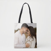Aangepaste foto trouw bruidspersoonlijk tote bag (Voorkant)