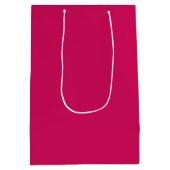 Aangepaste foto trouwfeest roze medium cadeauzakje (Achterkant)
