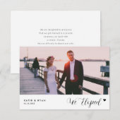 aangepaste foto trouwkaart na een elopement (Voorkant / Achterkant)