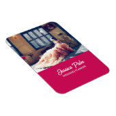 Aangepaste foto-trouwroze magneet (Rechterzijde)