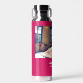 Aangepaste foto-trouwroze waterfles (Voorkant)