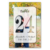 Aangepaste Foto Trouwtafel Nummer Kaart 24 (Voorkant)