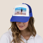 Aangepaste foto trucker hoed met uw foto's ontwerp pet (In situ)