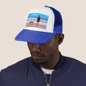 Aangepaste foto trucker hoed met uw foto's ontwerp pet (In situ)