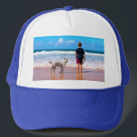 Aangepaste foto trucker hoed met uw foto's ontwerp trucker pet<br><div class="desc">Aangepaste foto Petten - Uw eigen ontwerp - Gepersonaliseerde familie / vrienden of persoonlijke Petten Gift - Uw foto / tekst toevoegen - Formaat wijzigen en verplaatsen of verwijderen en elementen / tekst toevoegen met ! Kies / voeg uw favoriete lettertype / tekstkleur ! U kunt dit ontwerp overbrengen naar...</div>