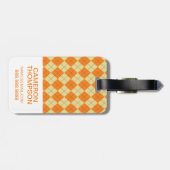 Aangepaste foto trui achtergrond bagagelabel (Achterkant horizontaal)