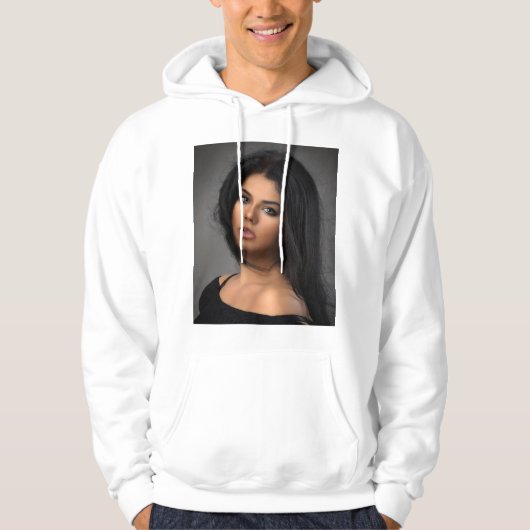 Aangepaste foto trui met capuchon hoodie (Voorkant)