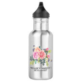 Aangepaste foto (twee kanten) Artwork Slogan Name  Waterfles (Rechts)