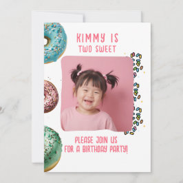 Aangepaste Foto Twee Schattigee 2e Verjaardag Part Kaart