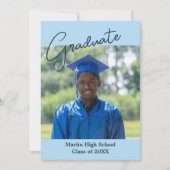 Aangepaste foto twee 'Sided Afstuderen'-aankondigi Aankondiging (Voorkant)