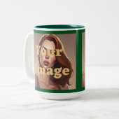 Aangepaste foto tweekleurige Mok (Voorkant links)