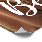 Aangepaste foto typografie beste vriendin poster (Hoek)