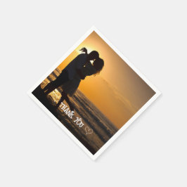 Aangepaste foto typografie servet