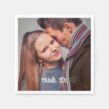 Aangepaste foto typografie servet