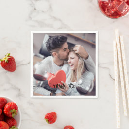 Aangepaste foto typografie servet