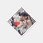 Aangepaste foto typografie servet (Hoek)