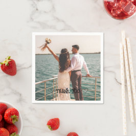 Aangepaste foto typografie servet