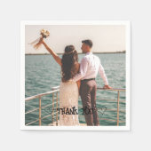 Aangepaste foto typografie servet (Voorkant)