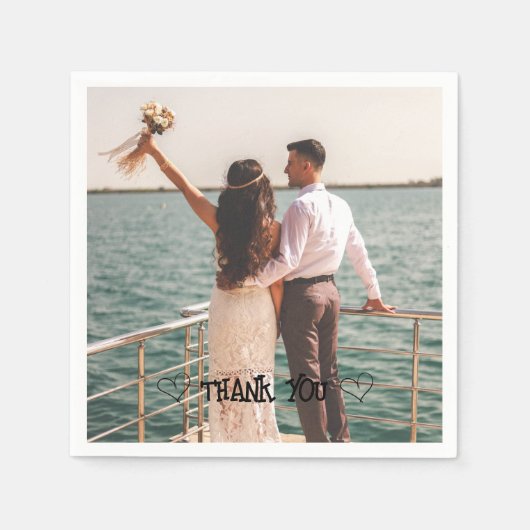 Aangepaste foto typografie servet (Voorkant)