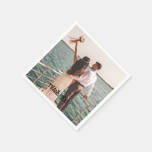 Aangepaste foto typografie servet (Hoek)