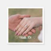 Aangepaste foto typografie servet (Voorkant)