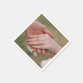 Aangepaste foto typografie servet (Hoek)