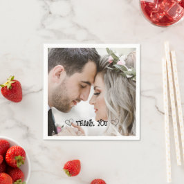 Aangepaste foto typografie servet