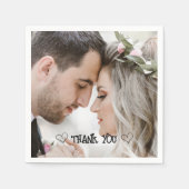 Aangepaste foto typografie servet (Voorkant)