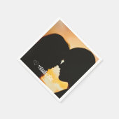 Aangepaste foto typografie servet (Hoek)