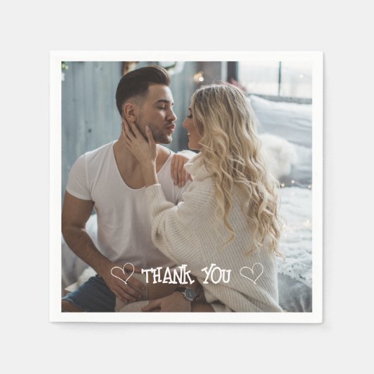 Aangepaste foto typografie servet (Voorkant)