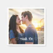 Aangepaste foto typografie servet (Voorkant)