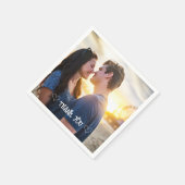 Aangepaste foto typografie servet (Hoek)