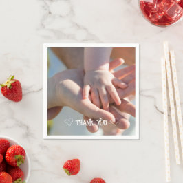 Aangepaste foto typografie servet