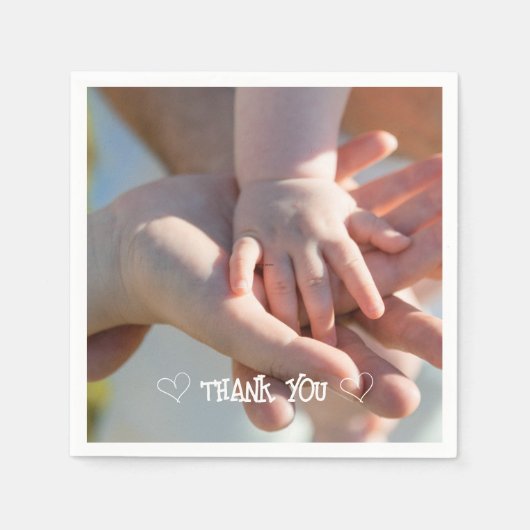 Aangepaste foto typografie servet (Voorkant)