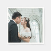 Aangepaste foto typografie servet (Voorkant)