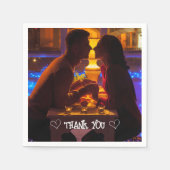 Aangepaste foto typografie servet (Voorkant)