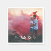 Aangepaste foto typografie servet (Voorkant)