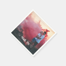 Aangepaste foto typografie servet