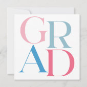 Aangepaste foto-typografie voor afstudeeraankondig kaart (Achterkant)