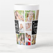 Aangepaste foto U bent geliefd Latte Mok (Voorkant)