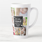 Aangepaste foto U bent geliefd Latte Mok (Rechts)