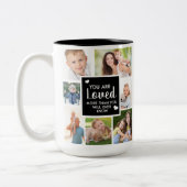 Aangepaste foto U bent geliefd Tweekleurige Koffiemok (Links)