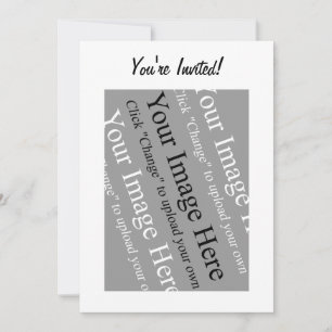 Aangepaste foto-uitnodiging Sjabloon Kaart