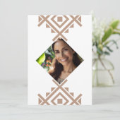 Aangepaste Foto Uitnodiging voor 40 Jaar Aztec (Staand voorkant)